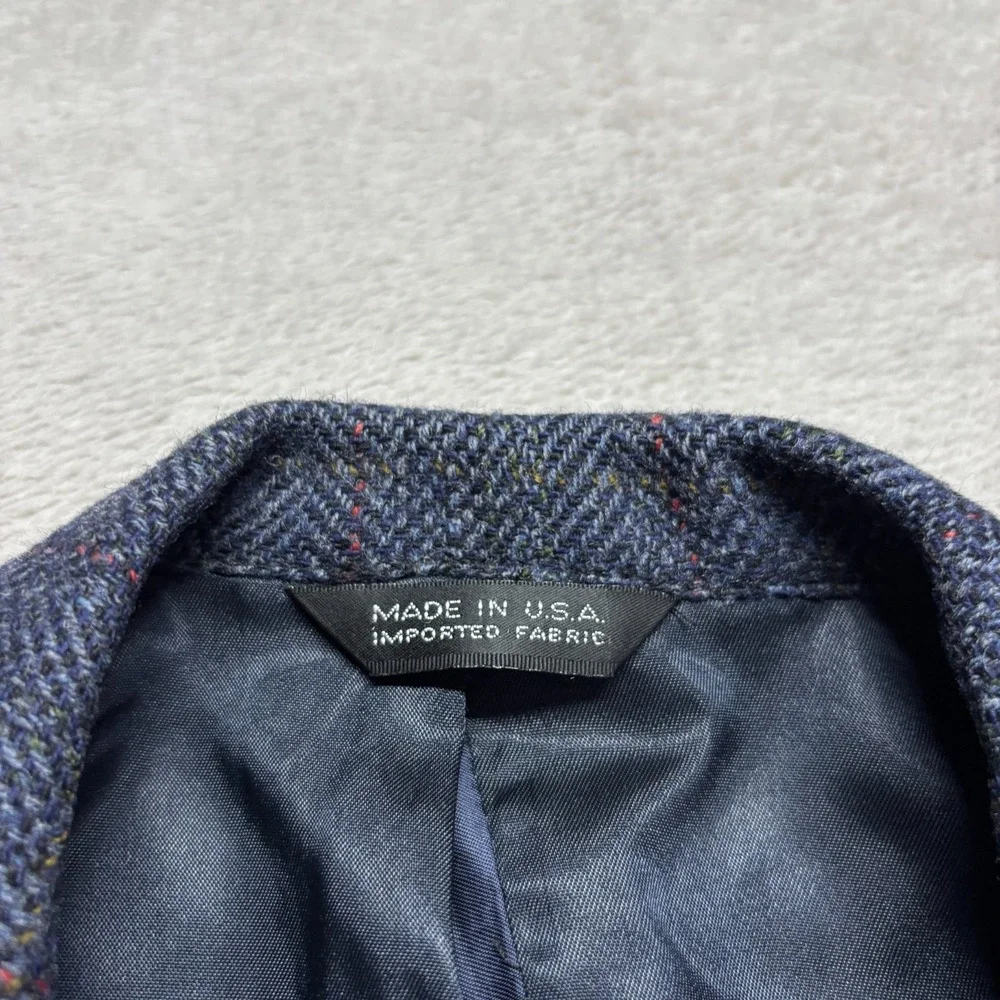 VTG Polo University‎ Club Ralph Lauren Blazer Mens 44 Wool Tweed USA Academia